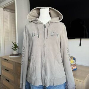 bcbg y2k zip up hoodie